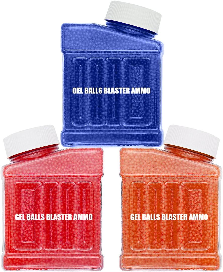 Gel Balls Blaster Ammo Refill (7-8 mm, 90000 Pieces), Splat Orby Accessories Made of Non-Toxic Eco Friendly Compatible with Electric Gel Ball Blaster Gun,for Ages 14+ 