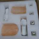 Himalayan Salt Lamp Plug in Night Light 2 Pack, 360 Degree Adjustable Wall Plug & Extra 4 Replacement Bulbs Bathroom Bedroom Night Light, Pink Crystal Rock Salt Hand Crafted Cylinder Size