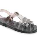 Toddler Sandals Jelly Shoes Girls Unisex Boy Flat Retro Slides Clear Kids Water Slippers Slingback Summer Beach Size 37 Adjustable Buckle Glitter Dress Soft