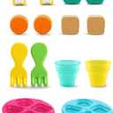 LeapFrog Shapes and Sharing Picnic Basket, Pink, 8.7" X 6.7" X 6.2"