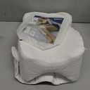 Knee Pillow for Side Sleeper with Adjustable Strap, Memory Foam Leg Support Cushion for Comfortable Sleep, Spine Alignment, and Relief of Sciatica, Back, Hip, Knee & Joint Pain (White)