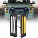 LED Daytime Running Lights For 2022 2023 2024 2025 toyota Tundra Fog Lights CrewMax SR SR5 Limited DRL Assemblies Replacement black lens (DRL1)