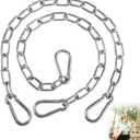 2 Pack 30 Inch Heavy Duty Chains for Swing, 440LB Hanging Chair Chain with 5/16 Thick Clasps, Adjustable Stainless Steel Chain Extension for Porch Tree Swing Hammock Chair Boxing Bag Yoga Gym