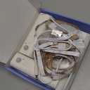 WOBANE Motion Sensor Stair Strip Lights,Rechargeable Motion Activated Closet Light,Battery Powered LED Strip,60 LEDs Homelife Bar for Bed,Pantry,Counter,Night Light,Cabinet,6000K White,6.56ft,2PCS