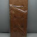 SONGMICS Mazie Collection - 43 Inches Folding Storage Ottoman Bench, Ottoman with Storage, Foot Rest Stool, Load 660 lb, Living Room, Bedroom, Entryway, Synthetic Leather, Coffee Brown ULSF070K01