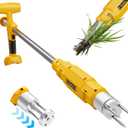 Ecarke Brushless Electric Weed Puller, Compatible with DeWalt 20V Battery, 40" Long Handle Stand Up Weeder with Spring Eject & 3-Claw Steel Head, Dandelion Lawn Garden Tool (Tool Only)