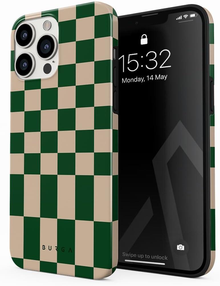 BURGA Phone Case for iPhone 14 Pro - Cute, Trendy, Aesthetic, Designer Pattern, 14pro Phone Cover, Hard Shell Protection - fits Apple iPhone 14 Pro Case for Women and Men