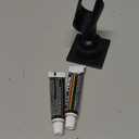 Shower Head Holder All Meta lHandheld Shower Wand Bracket Adhesive Shower Wall Mount Holder Brass Shower Spray Holder Black, Drill Free Glue Installation