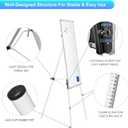 Easel Whiteboard - Magnetic Portable Dry Erase 36 x 24 Tripod Height Adjustable, 3' x 2' Flipchart Easel Stand White Board for Office or Teaching at Home & Classroom (36x24 White)
