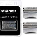 HONGNAL 2Pack Series 7 Replacement Head for Braun Series 7 Foil Shaver Replacement Heads Compatible with 70s Replacement Compatible with Series 7 Shavers 70s 720,750CC, 760CC,790CC,9565 Foil Shaver
