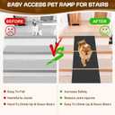 Dog Wedge Ramp for Stairs/Staircases, Portable & Lightweight Pet Ramp with Non-Slip Surface for Small Size Dogs Cats, Low Angled Dog Ramp for Elderly & Injured Pets (100LBS Capacity, 6Packs)