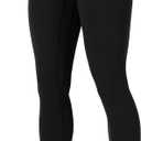 Sunzel Womens Workout Leggings with High Waist Tummy Control (Black, XL)