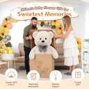 MorisMos Life Size Teddy Bear, 55 Inch Jumbo Stuffed Animal Plush, White