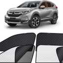XCBYT Car Window Shades for 2023-2024 CR-V Sun Shade for Car Baby Breathable Mesh + 6 Layers Privacy Curtains Dual-use Blocking 99% UV Glare and Privacy Protection for Baby Napping Camping (4 PCS)