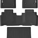 Floor Mats & Cargo Liner for 2023 2024 2025 Cadillac Lyriq,1st 2nd Row with Trunk Mat,TPE All Weather Protection Slush Floor Liner Black