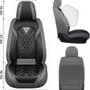 Full Set for Toyota bZ Seat Covers 2026, Black-Gray