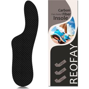 Mortons Extension Orthotic, Carbon Fiber Insole 1 PC Rigid Recovery Shoe Insert Plate for Men Women Morton's Toe, Turf Toe, Hallux Limitus, Hallux Rigidus, Arthritis, Broken Big Toe, 215 mm