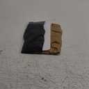 MANZI 2 Pairs Shiny Pantyhose for Women Open Crotch Shimmer Tights 20 Denier (Large-X-Large, Black/Natural)