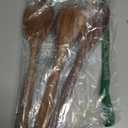 Wooden Spoons for Cooking, Healthy Acacia Wood Spoon Scoops, Kitchen Serving Spoon Set of 3, Food Servers Ladle, Cooking Utensil For Soup Stirring, Salad Servers