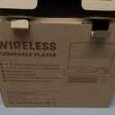 Vinyl Record Player with 2 Stereo Speakers Belt-Driven Vintage Turntables 3 Speed 3 Size Wireless Bluetooth Playback AUX-in RCA Out Headphone LP Vinyl Players Auto Stop Frosted Purple