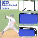 Baseball Strike Zone Target for Plastic Balls Adjustable Height Pitching Target Strike Zone, Blue