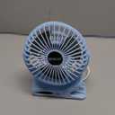 BESKAR Clip on Fan, Portable Small Desk Fans with Strong Airflow, 3 Speeds with Personal Fans Sturdy Clamp, Quiet Desk Fan & Clip Fan with USB Cord Powered - No Battery