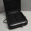 Waffle Maker, 1200W Belgian Waffle Maker, Dual Rectangular Thick Waffle Iron, 7-Level Browning LED Panel, Nonstick Plates, Anti-spill Design, Audible Ready Beep, Easy Cleanup, Stainless Steel (Black)