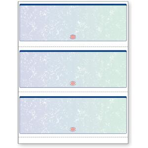 DocuGard Premier Prismatic Check, 13 Features, 8.5 X 11, Blue/Green Prismatic, 500/ream