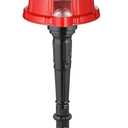 15 Gumball Machine with Stand and Coin Bank - Bubble Gum Machine Candy Dispenser Vending Machine with Glass Globe and Metal Base - Vintage Style Gum Ball Machine by Great Northern Popcorn (Red)