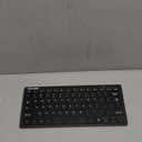 TECKNET 2.4G Wireless Keyboard - Mini Compact Keyboard with Media Hotkeys, 12-Month Battery Life, Compatible with PC, Desktop, Laptop, Smart TV - Black