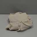 jinchan Ruffled Valance Curtain for Window Kitchen Valance Living Room Farmhouse Rustic 18 Inch Light Filtering Sheer Voile Shabbychic Light Beige Valance Small Window Treatment Rod Pocket 1 Panel