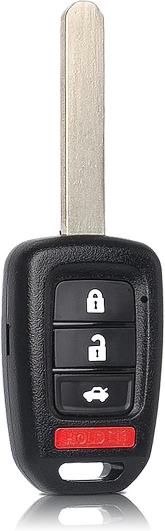 MechanMagic Key Fob Remote Replacement Fits for Honda Civic 2014 2015/Accord 2013-2015 MLBHLIK6-1T Keyless Entry Remote Control Uncut 4 Buttons 315 MHz ID74 G Chip (35118-T2A-A20)