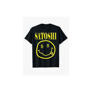 Satoshi Yellow Smile Face T-Shirt Size S