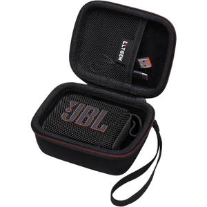 LTGEM Case Compatible with JBL Go 4 and JBL Go 3 and JBL Go 3 Eco Ultra-Portable Waterproof Speaker, Black LTGEM Case Compatible with JBL Go 4 and JBL Go 3 and JBL Go 3 Eco Ultra-Portable Waterproof Speaker, Black