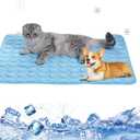 2025 New Dog Cooling Mat, Washable Portable Pet Coolings Pad, for Dogs and Cats Sleeping Mat for Home and Outdoor, Keep Cooling for Pets(Blue,22''W x 28''L)