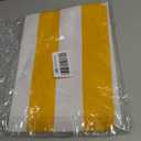 GORGECRAFT 44x17 Beach Sling Chair Replacement Canvas 1mm Thick Yellow and White Stripes Outdoor Furniture Folding Sling Lounge Chair Fabric Patio Sling Chairs Cloth for Sunbathing Garden Courtyard, 1130*432mm