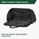 Halfday Convertible 2-in-1 Garment Duffel Weekender Bag 45L: Wrinkle-Free Travel (Hanging Suit Compartment, Shoe Pockets, Trolley Sleeve), Durable & Water-Resistant Carry-on, Shadow