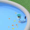 Above Ground Pool Skimmer,No Installation Required, no Adjustable Bracket Required,Comes with 10 Filter Socks, Special Note: The Pool Pump Flow Rate Must not Exceed 2100 GPH(Turquoise)