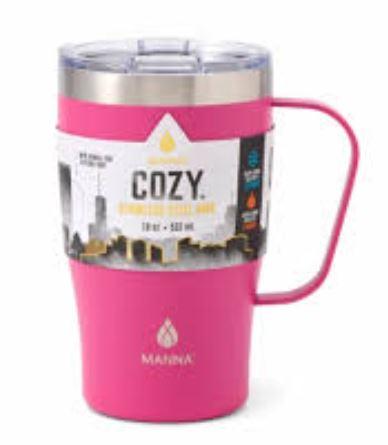 Manna Stainless Steel Mug 18 oz Pink