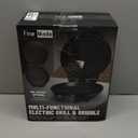 FineMade Electric Griddle Nonstick, Multi-Funtional Quesadilla Maker 10 Inch, Electric Grill Indoor, Pancake Griddle & Pan, Smokeless Indoor Grill, Non-stick Surface, Black