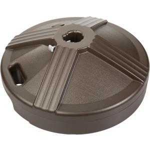 US Weight Durable Fillable Umbrella Base for Patio Table - 50 Pound Capacity Heavy Duty Adjustable Stand for Outdoor Umbrellas - Made in The USA (Bronze)
