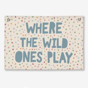 2 x BGFGZPL Playroom Wall Decor, Kids Room Hanging Linen Banner, Kids Room Wall Decor for Kids Boys Girls Nursery, 20x30 Inch
