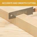 Hand Saw for Wood Cutting with Double Edges, Flush Cut Saw Sharp and Light Woodworking Tools Gifts for Women and Men Father's Day Ideal Gift (1)