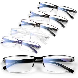 Gaoye 6 Pack 2.75 Executive Style Reading Glasses Men  Durable Readers with Blue Light Filtering Comfortable Fit with TR90 Frames