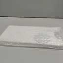 Stone Faucet Mat for Kitchen Sink - Quick Dry Diatomite Sink Splash Guard, Prevents Moisture Buildup & Water Stains, Water Absorbing Stone Tray for Bathroom Countertop (White, 20" x 4")