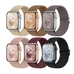 6  Pack Stretchy Bands Compatible with Apple Watch Band 40mm 38mm 41mm 42mm 44mm 45mm 46mm 49mm Women Men, Water-Resistant Solo Loop Elastic Sport Straps for iWatch Series 11 10 9 8 7 6 5 4 3 SE Ultra