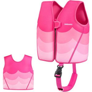 Toddler Swim Vest, Swim Jacket for Kids, Infant Swim Trainer Vest with Adjustable Safety Strap