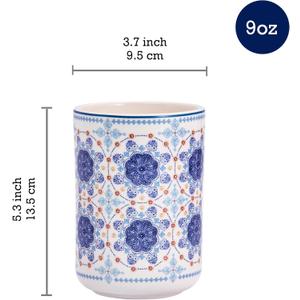 Bico Blue Talavera Ceramic Utensil Holder