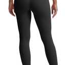 Aoxjox High Waisted Workout Leggings for Women Trinity Yoga Pants 26.5" (Medium, Black)