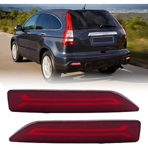 Clidr LED Rear Bumper Light for Honda CRV CR-V 2007 2008 2009 DRL Bumper Tail Brake Light Lamp